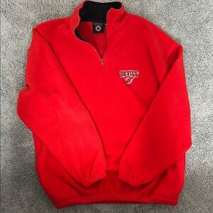 New Jersey Devils fleece 1/4 zip size large